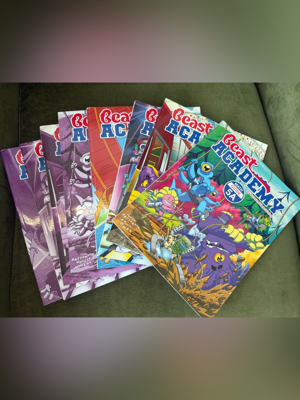 Beast Academy Math 5 Comics - teaching and practice Set
